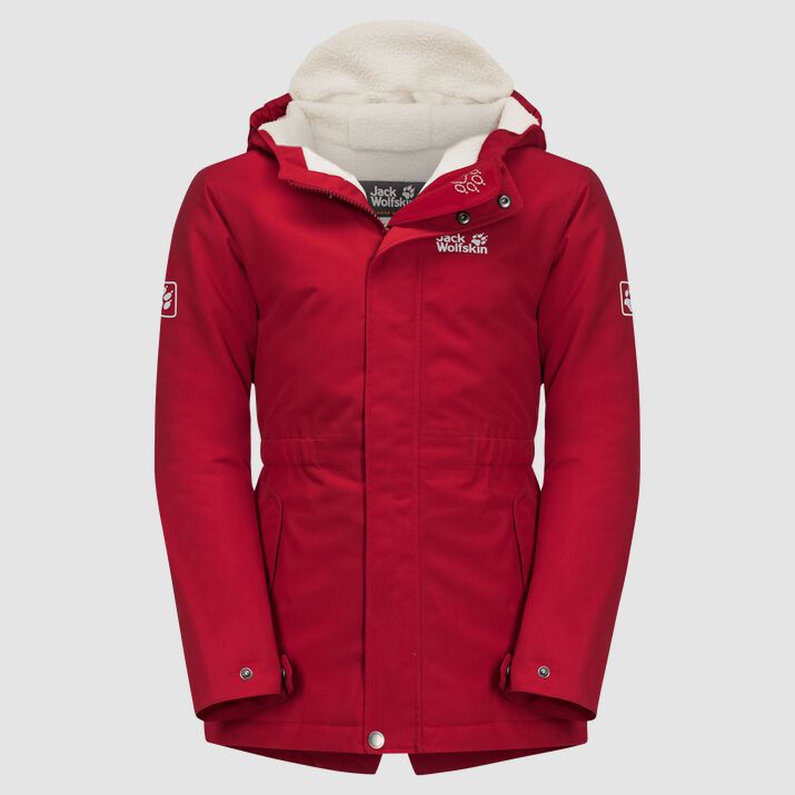 Chamarra Invierno Jack Wolfskin Cosy Bear Niños Rojos Mexico-9241671